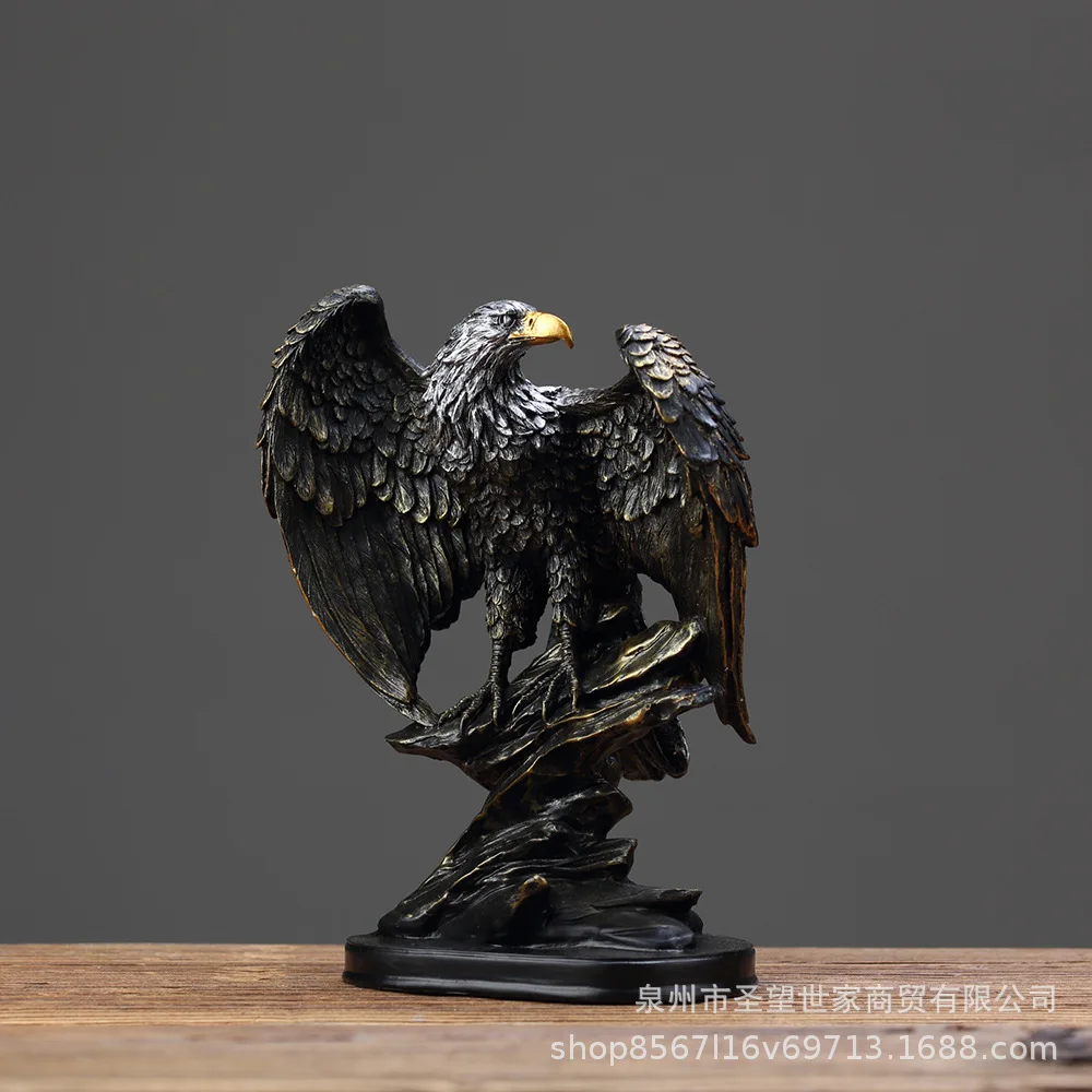 

Bronze Resin Eagle Collectible Decorative Eagle Statue Home Decor Office Decor Statue, Art Decor Ornament, Birthday Holiday Gift