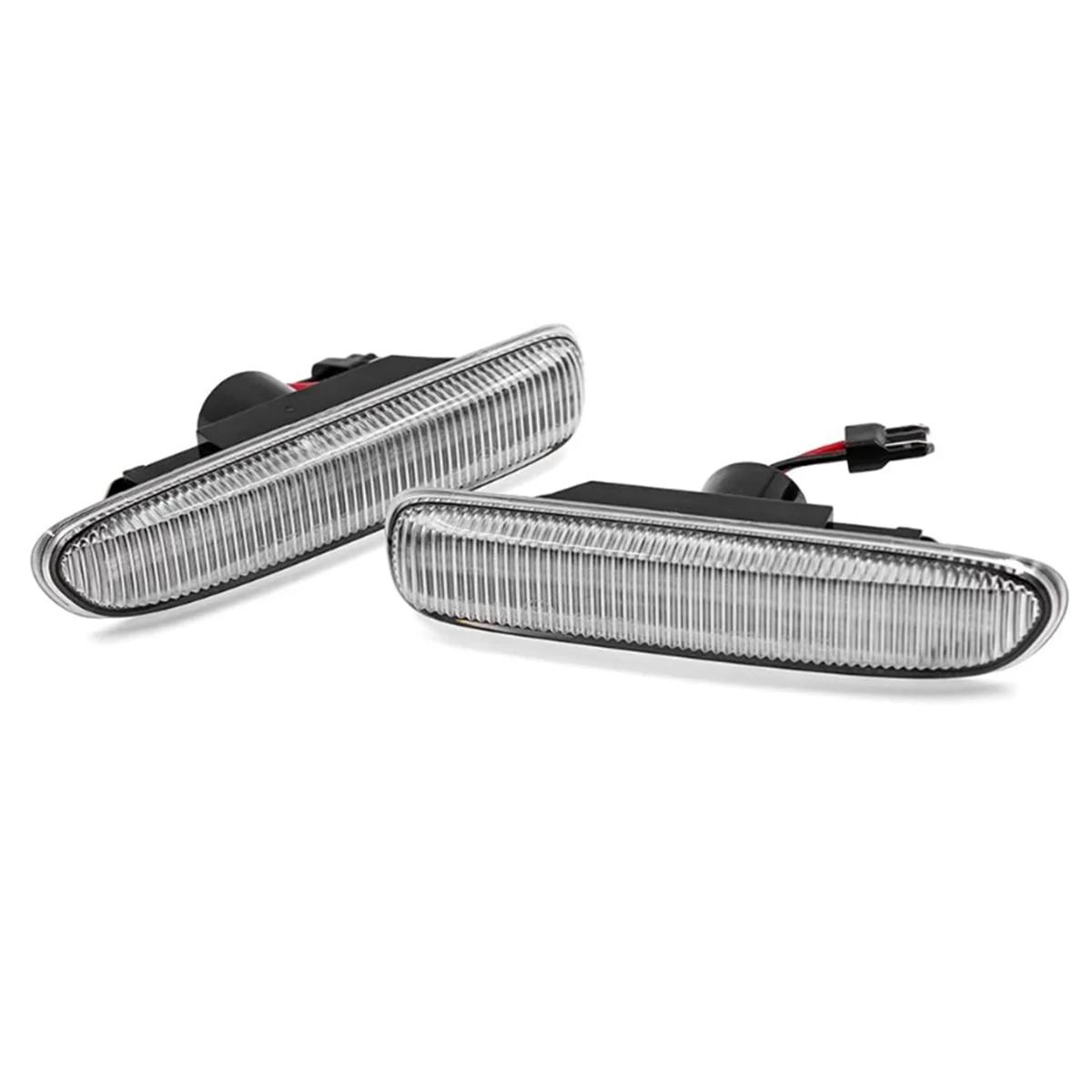 Auto Richtingaanwijzer Led Auto Side Marker Blinker Licht Signaal Lamp Voor Bmw E46 63132228591 63132228592 Transparant, Een