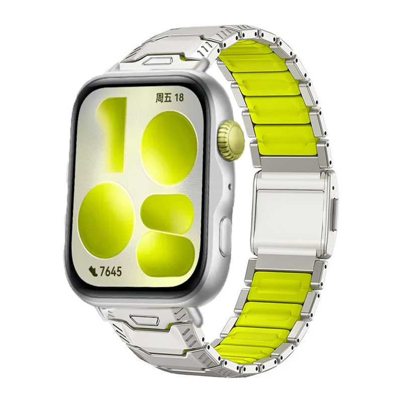 Titan-Gummiarmband für Huawei Watch Fit 5 Fit 5Pro Luxus-Metallarmband für Huawei Watch Fit 4 Fit 4Pro Fit 3 Armband