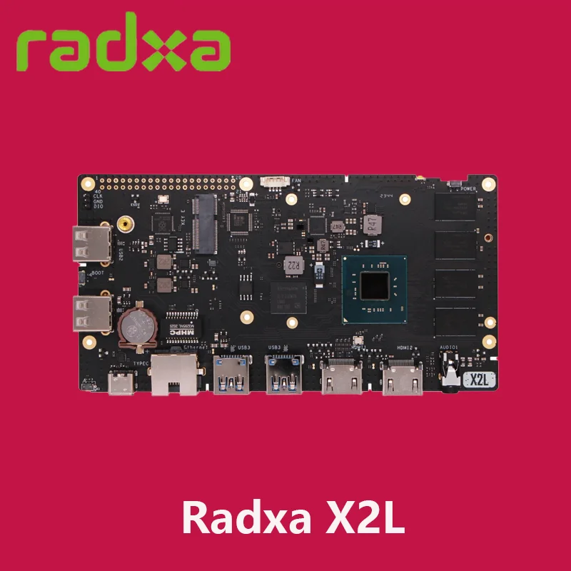 

Radxa X2L Intel J4125 4-ядерный процессор SBC GPU HDMI с выходом 4K Разъем M.2 M Key с одноплатным компьютером PCIe 2.0