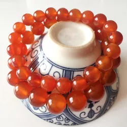 Natuurlijke Rode Agaat Kralen Edelsteen Gladde Ronde Losse Kraal Voor Sieraden Maken