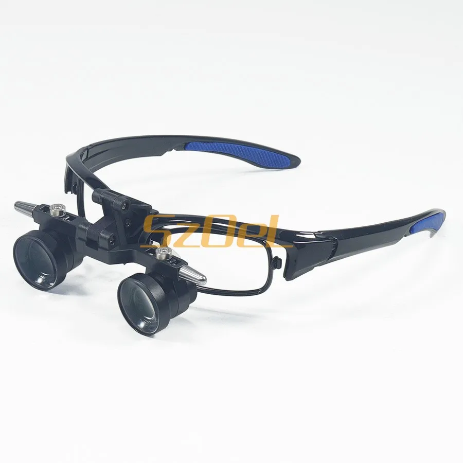 New Dental Zoom 2.5X 3.5X Loupes Frame Type Dental Loupes with Adjustable Working Distance of 300-550MM