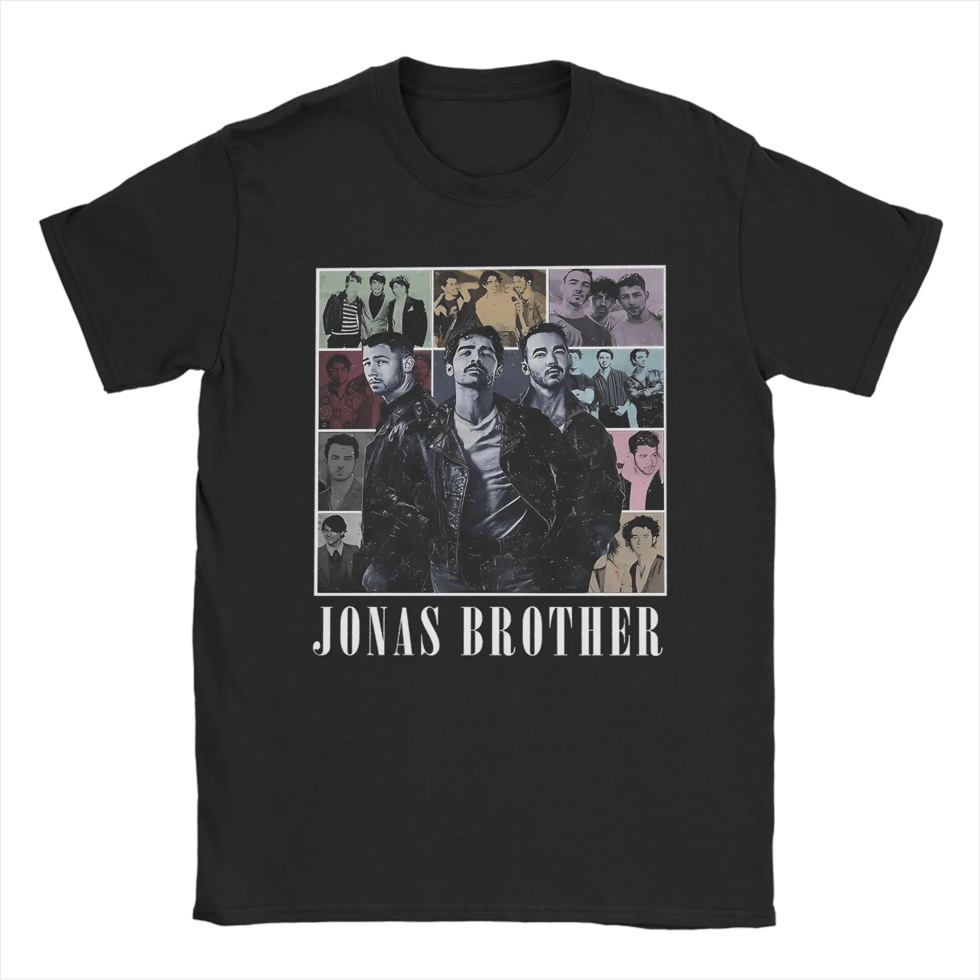 

Men Vintage Jonas Brothers Tour 2025 90s T Shirt 100% Cotton Tops Hipster Short Sleeve Crew Neck Tees Summer T-Shirt
