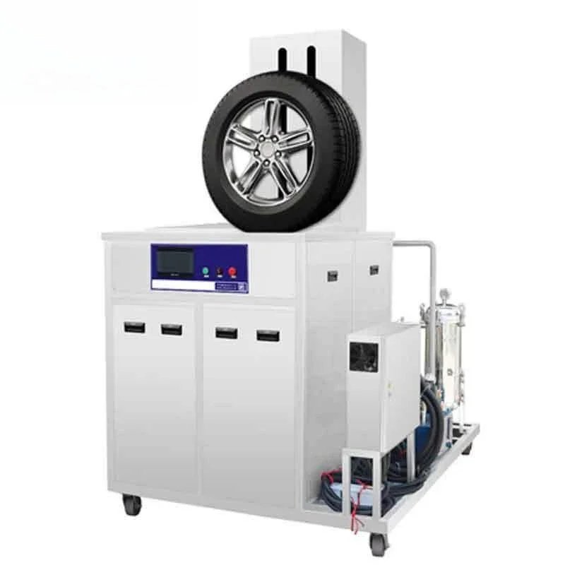 Tire cleaning machine, large ultrasonic cleaning equipment, rotating