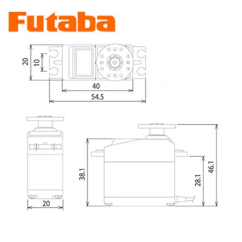 Original Futaba S3305 Standard Analog Servo 8.9kgf cm (6.0V) 46.5g  Fixed-Wing High-Torque Metal Gear For Rc Gasoline airplane