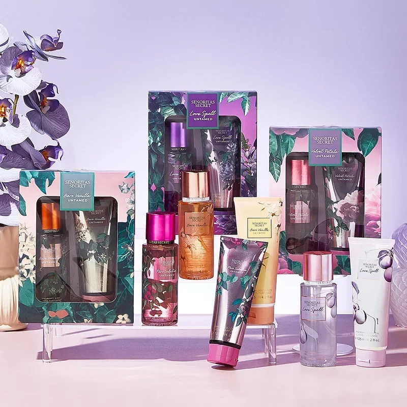 عطر فيكتور الجديد 125 مل و125 مل، عطر الجسم، عطر يدوم طويلاً ومزيلات العرق عبر الحدود، مجموعة عطور لوشن الجسم