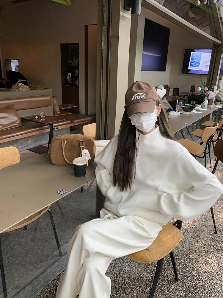 

Женский зимний кардиган с воротником-стойкой, из мягкой тонкой 100% шерсти, свободного кроя, модный, с длинными рукавами, на молнии