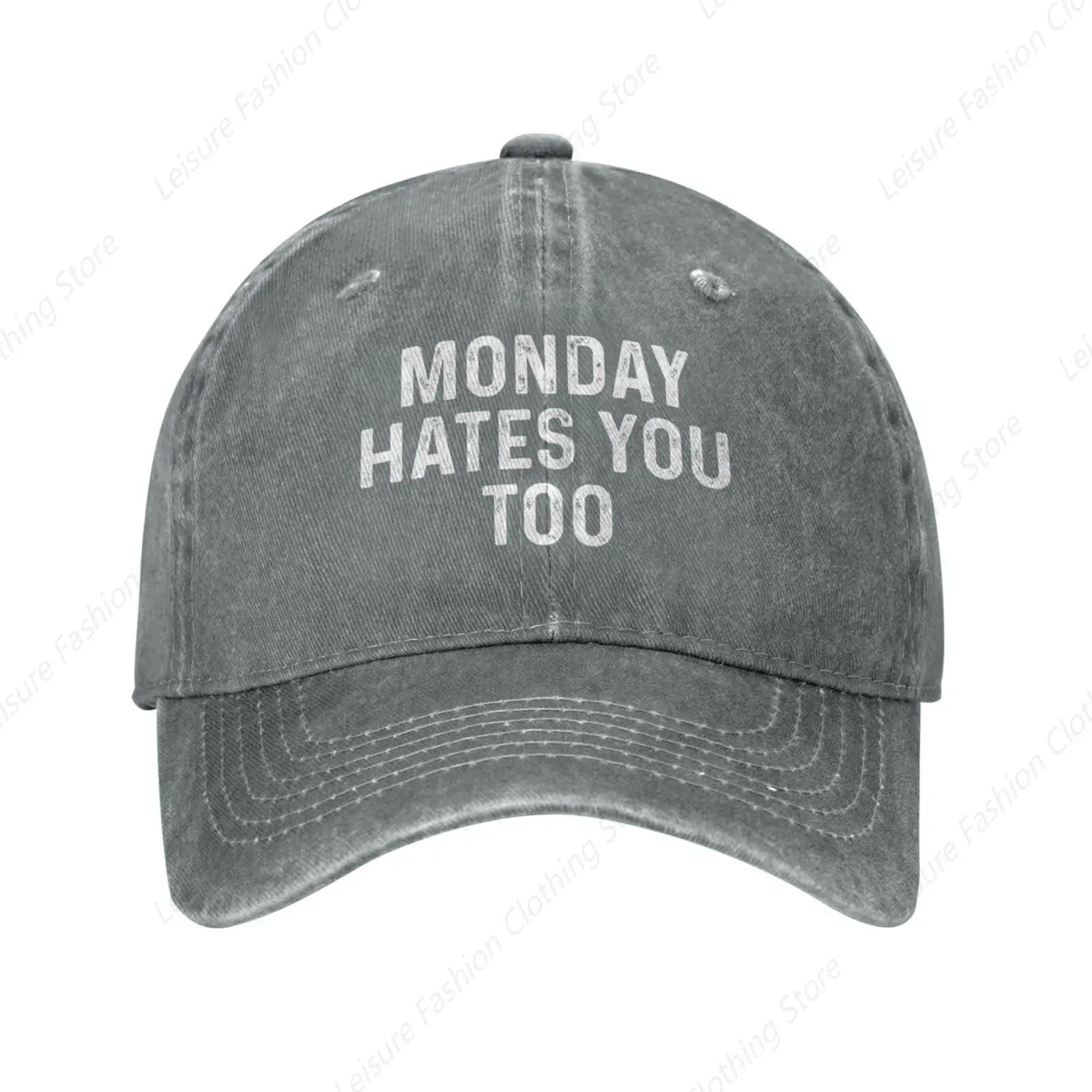 

Monday Hates You Too Hat for Men Dad Hats Adjustable Caps