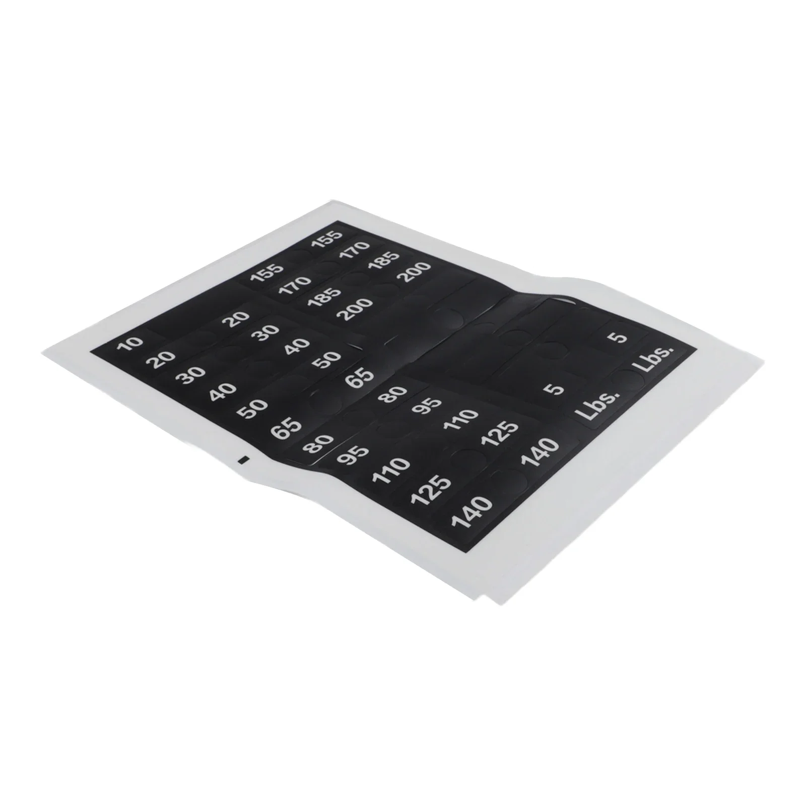 Digital Weight Stickers Gym Weight Labels For Fitness Progress Tracking For Barbells Quick Weight Selection Labels