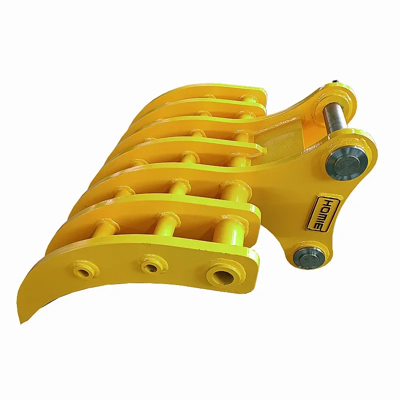 HOMIE High Quality Kubota KX57 Excavator  Root Stick Rake Bucket Attachment OEM Color for Sale