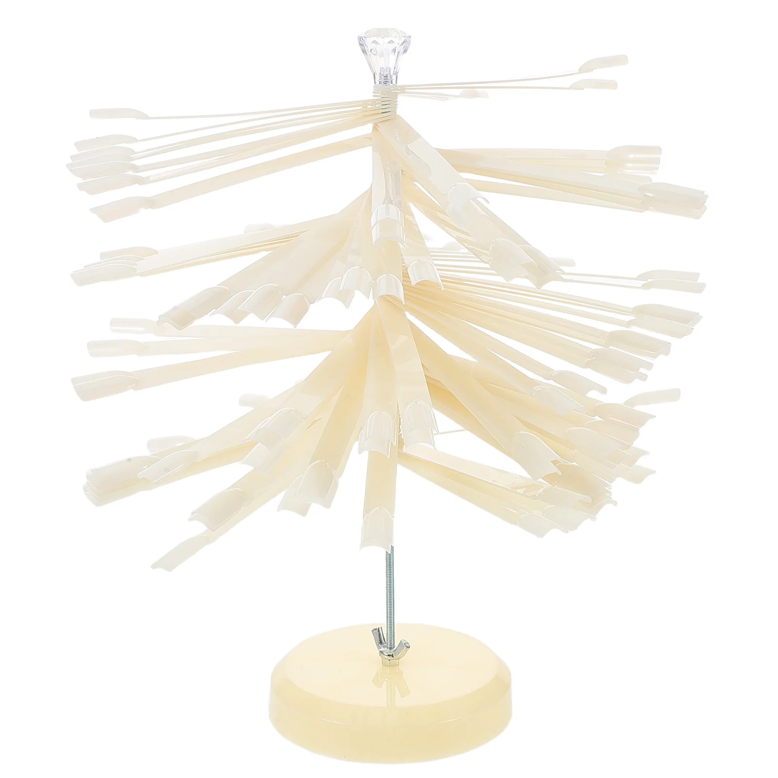 

120 Tips Nail Color Display Board Spiral Fan-Shaped False Nail Display Stand Salon Gel Polish Spiral Rack Gel Polish Plate