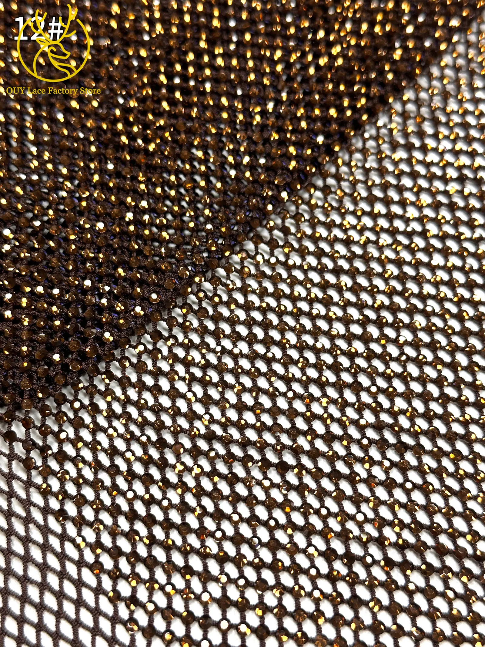 Hochwertiger Dubai-Steindiamant-Netzspitzenstoff Luxuriöser Afrikanischer Spitzenstoff Nigerianisches Nähmaterial für Damen-Abendkleider 2,5 Yards – Detail 21