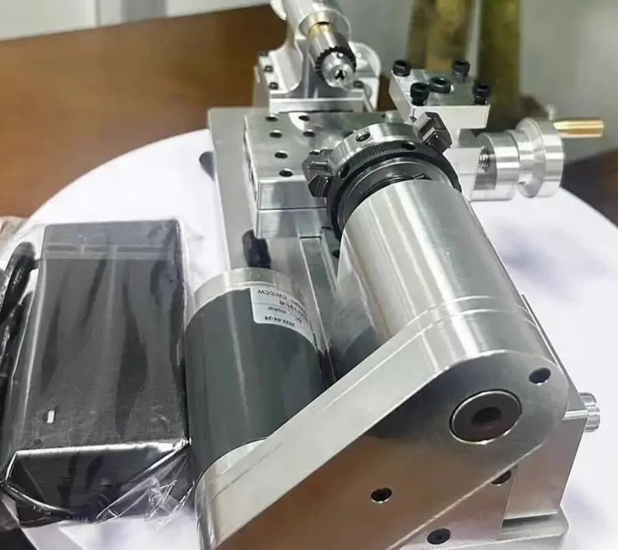 

Multi functional mini home lathe DIY processing 110V/220V dual voltage speed adjustable from 100-2500 rpm