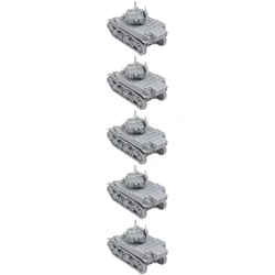 5PCS 1/144 Scale Stuart M5A1 Light Tank Model Kit 3D Printed Uncolored Military Simulation Battle Vehicles DIY Assembly Toy Gift