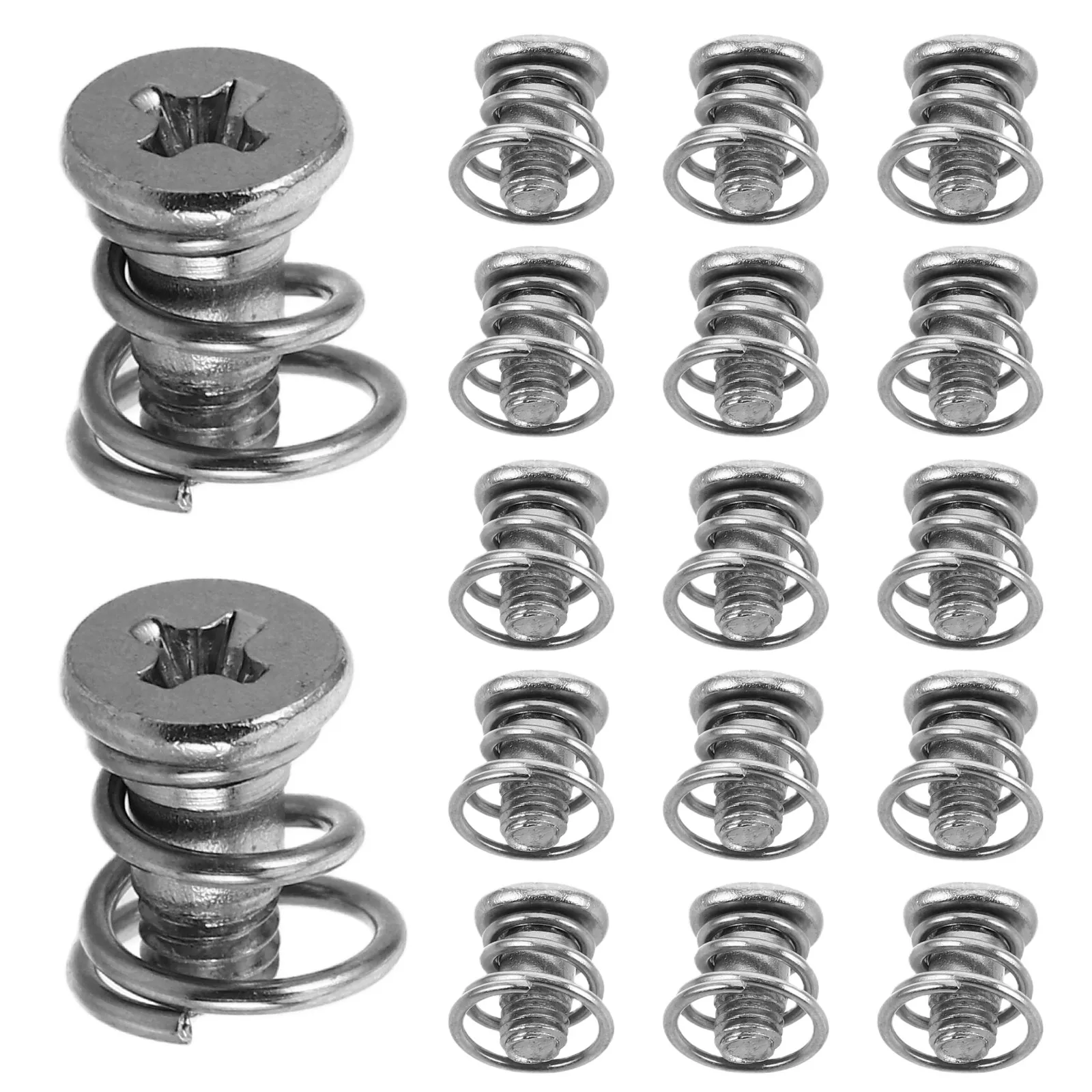 20Pcs Carbon Steel Spring Screws GPU Backplate Secure Installation Computer Cooling Fan Repair Replacement Screws Kit