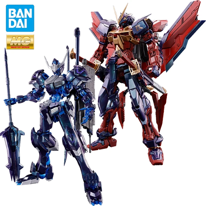 In Stock Genuine Original BANDAI MG ASW-G-08 Gundam Barbatos & MBF-P02 Gundam Astray CROSS CONTRAST COLORS Action Anime Figures