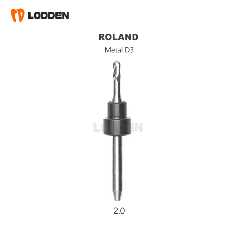 Dental Milling Burs for Roland Metal Grinding D3 Shank Diameter 3.0/2.0/1.0mm Drills Dental Lab Materials