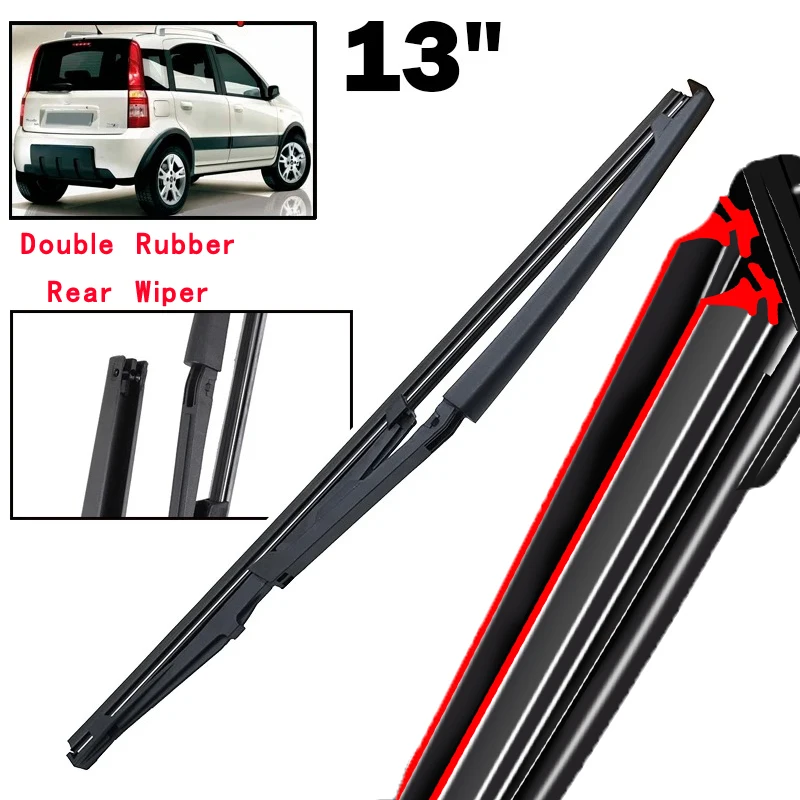 

Car Wiper 13" Rear Wiper Blade For Fiat Panda 169 2003 - 2012 Windshield Windscreen Clean Tailgate Window Car Rain Brush