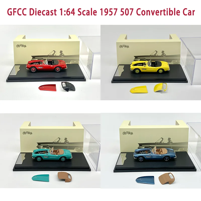 

GFCC Diecast 1:64 Scale 1957 507 Convertible Car Alloy Simulation Car Model Hobby Collection Souvenir Decoration Holiday Gift