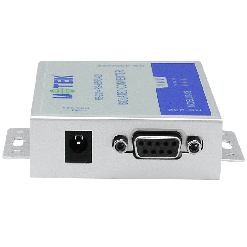 UOTEK Industrial RS-232 to RS-485 RS-422 Converter Serial DB9 RJ45 Connector with Optical Isolation UT-218