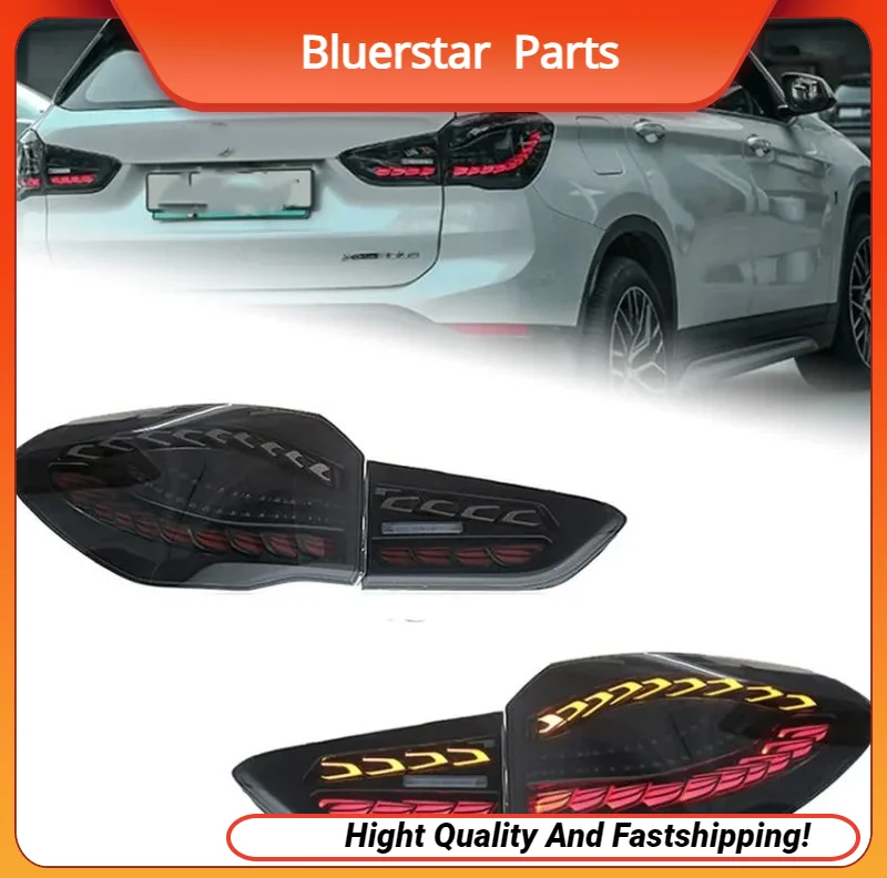 

Car Tail Lights For BMW X1 F48 F49 20 17-20 21 Dragon Scale Styling Dynamic Turn Signal Taillight Assembly