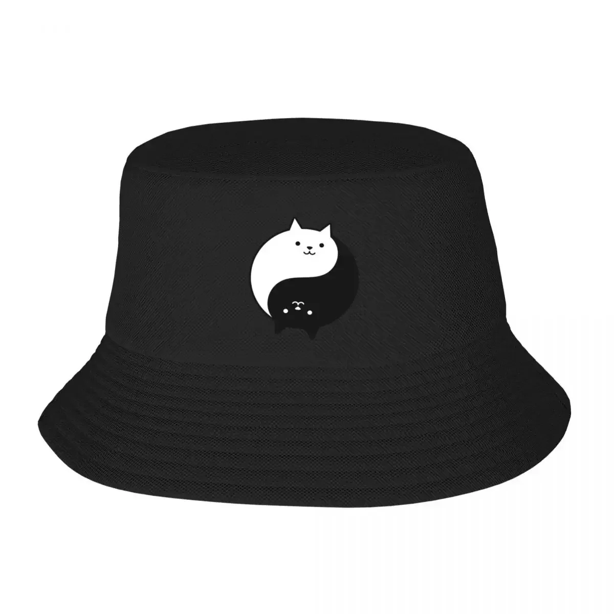 

2025 New HatBalanced Cat Yin Yang Bucket Hat Snap Back Hat custom Hat Women's Beach Outlet 2024 Men's