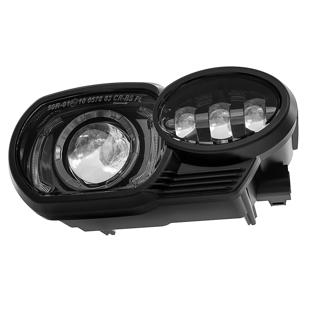 

For BMW Motorrad Headlights E-Mark approved led headlamp with DRL halo for BMW 2005-2009 K1200R 2010-2013 K1300R Headlights