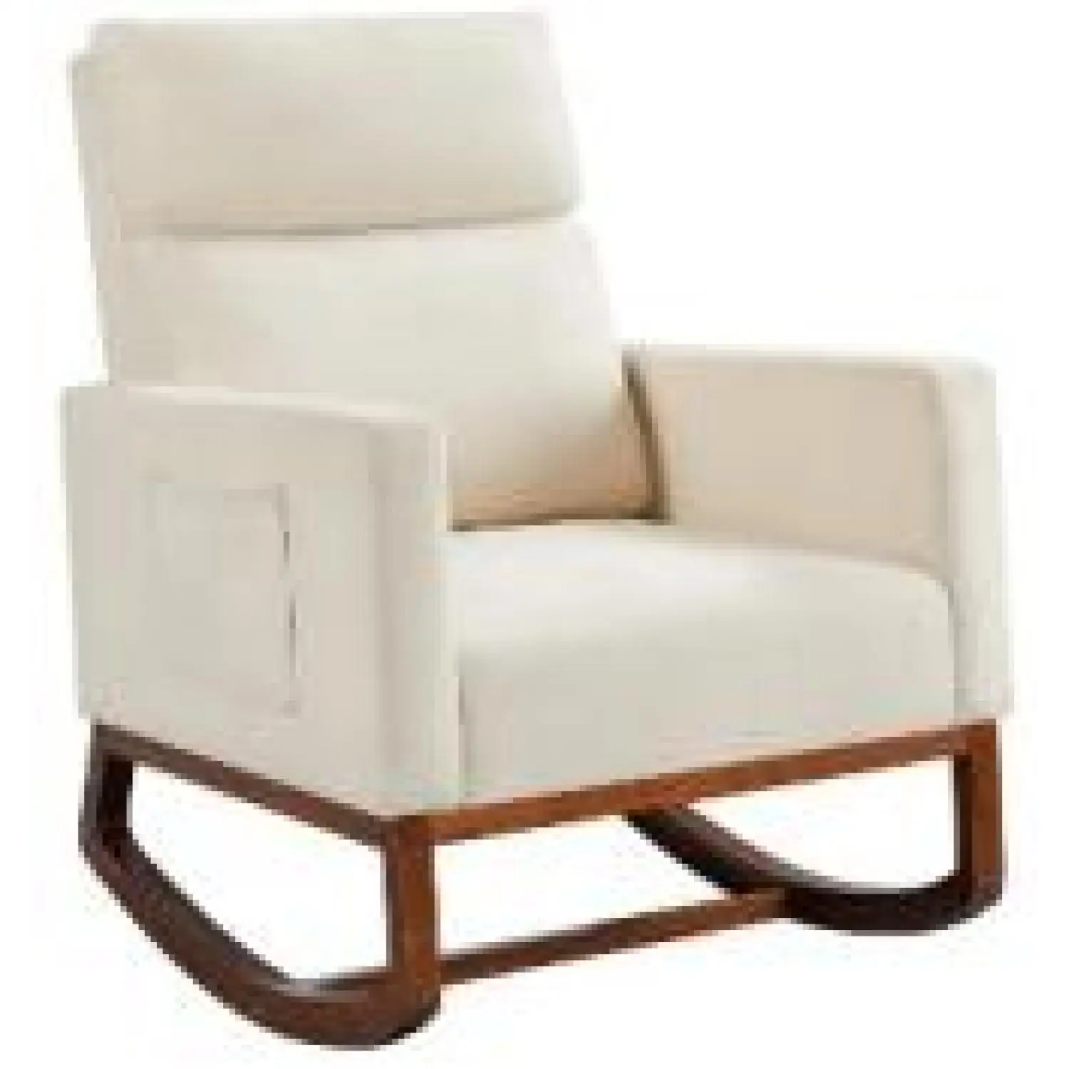 

Mid Century Modern Accent Chair with Wood Frame, Upholstered Living Room Chairs with Waist Cushion, Reading Armchair for Bedroom