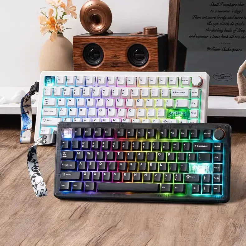 Chidu QK75 custom mechanical keyboard gasket hot plug wireless three-mode Bluetooth pad e-sports game