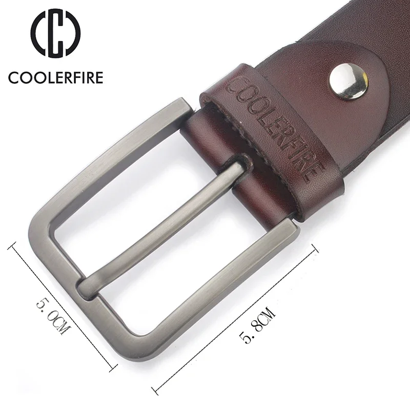 Men\'s Belt Genuine Leather Luxury Designer Vintage Pin Buckle for Jeans Trouser Belts Men Luxury Strap Male Belts Waistband Belt