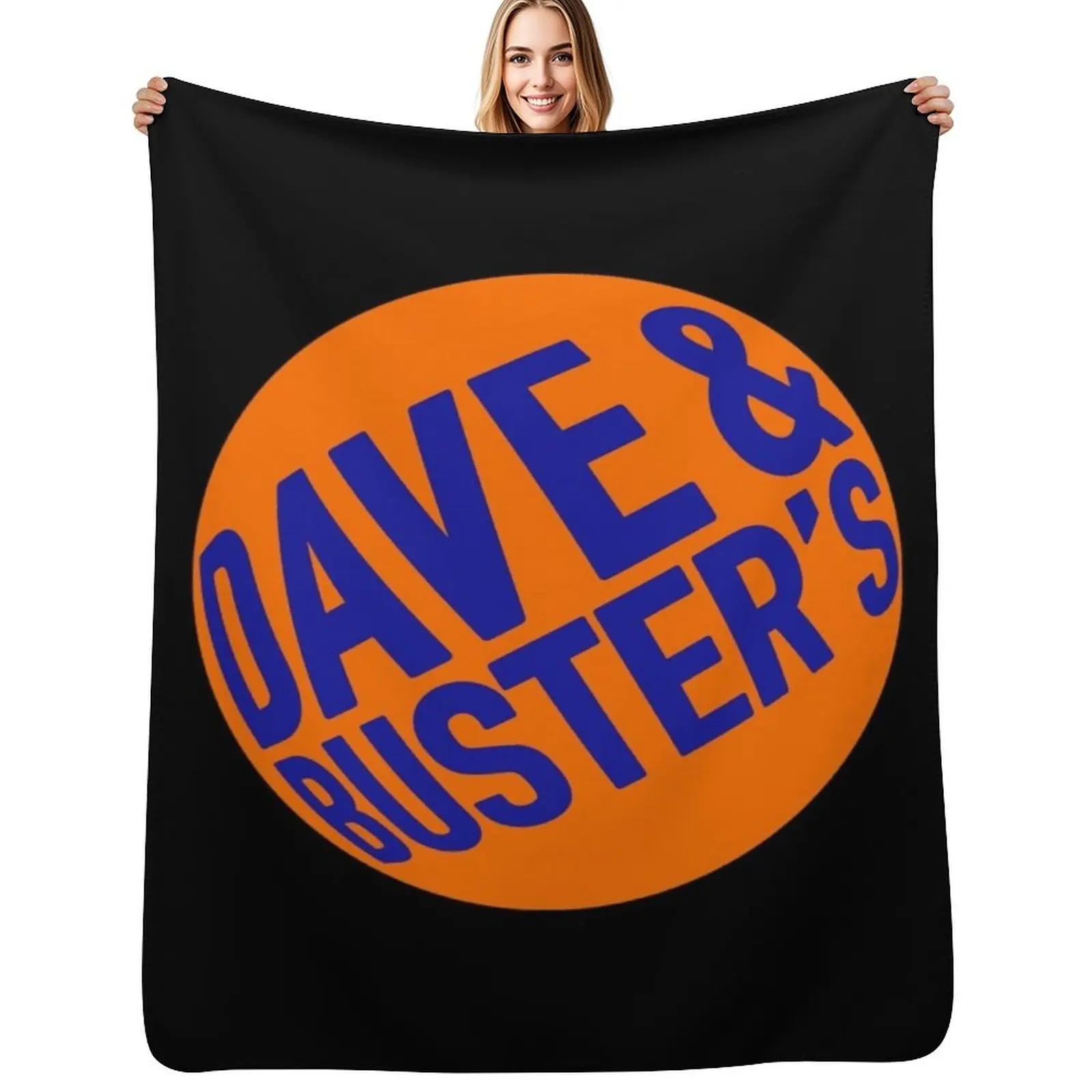 Dave & Buster's Logo Throw Blanket sofa bed decorative Travel Large blankets and throws manga Blankets