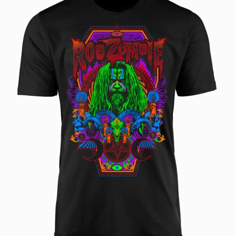 ROB ZOMBIE cd lgo NECRO COLOR SHIRT 2XL Neu Hellbilly Sinister