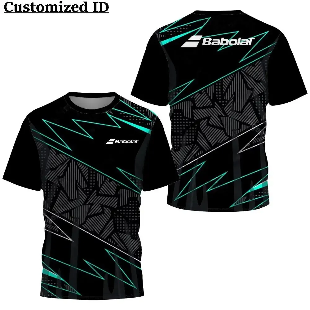 Camiseta deportiva de bádminton para hombre, camisa de secado rápido con estampado 3D, ejercicio al aire libre, transpirable, Extra grande, Verano