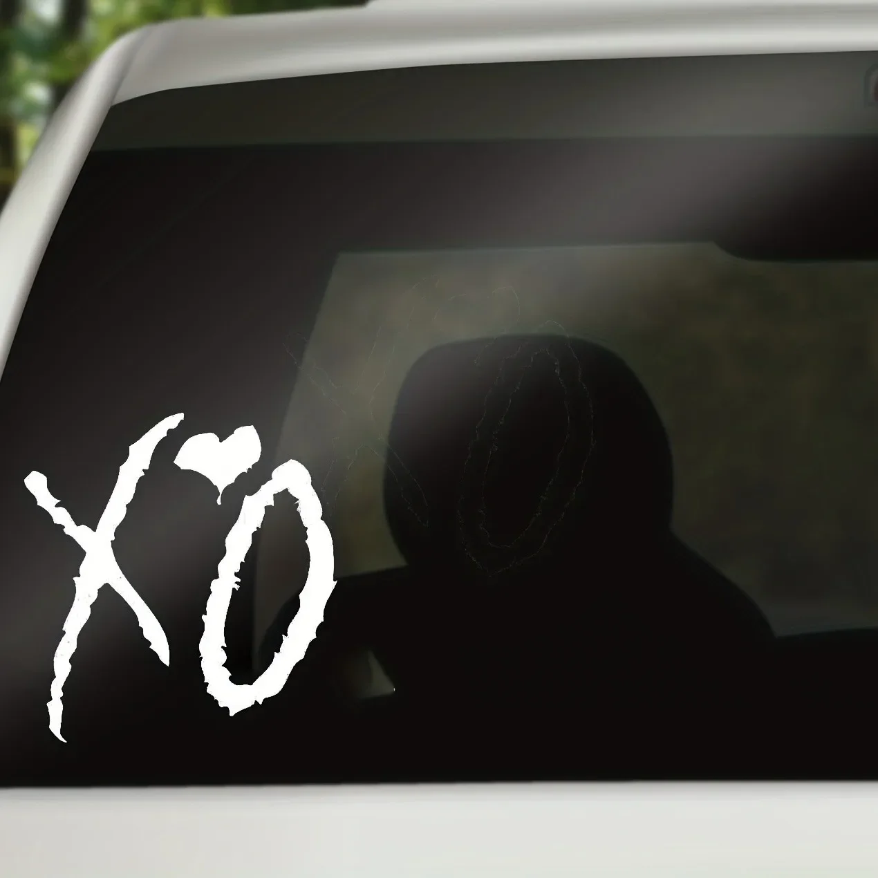 Funny XO Auto Vinyl Decal,Car Sticker for Fuel Cap, Window, Body and Motorcycle Decoration, Waterproof Durable Vehicle Accessory