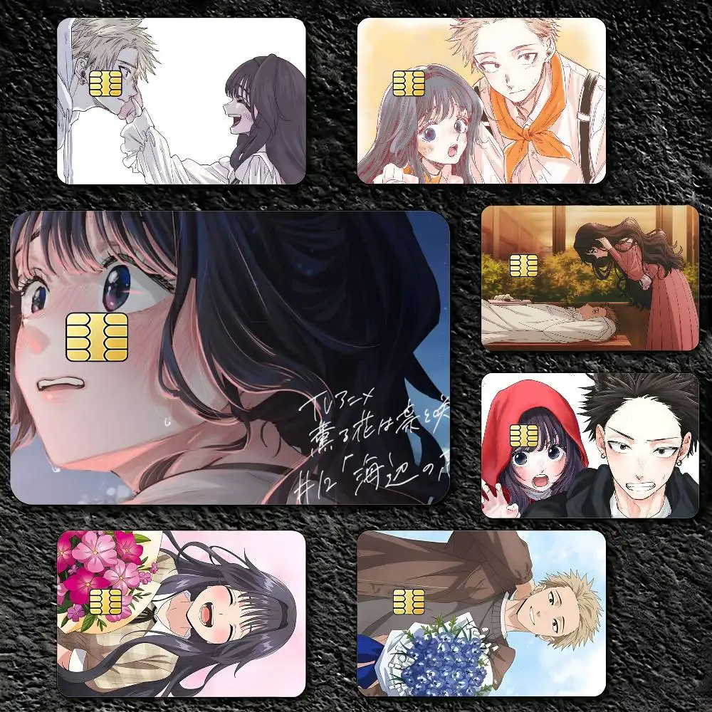 

R-Rintaro T-Tsumugi K-Kaoruko W-Waguri Decorative Waterproof Film Skin Cover Credit Card Stickers Debit Front Bank Bus Pass
