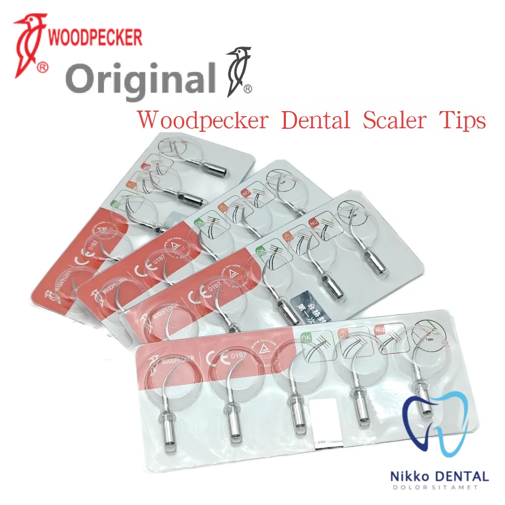 Woodpecker Scaler Tips G1、G2、G3、G4、G5&P1、P3 - Compatible with EMS UDS, Ultrasonic Dental Tips for Plaque Removal