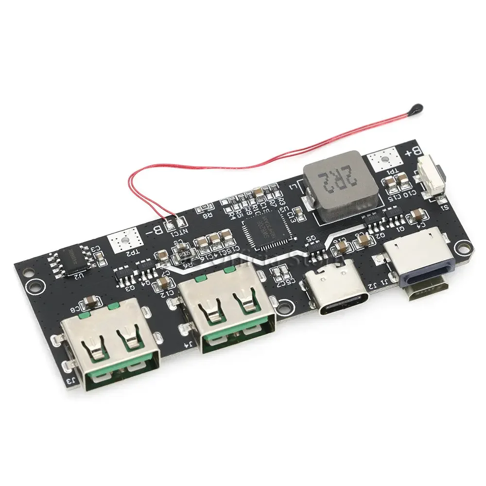 QC4.0 QC3.0 LED Dual USB 5V 4.5A 22.5W Micro/Type-C USB Mobile Power Bank 18650 Charging Module Temperature / Circuit Protection