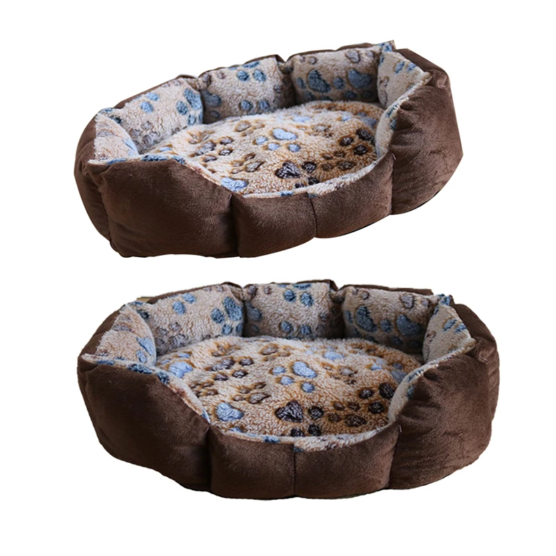 1Pcs Pet Dog Beds Mats Soft Plush Warm Sofa Kennel Sleep Basket for Small Dogs Cat Supplies