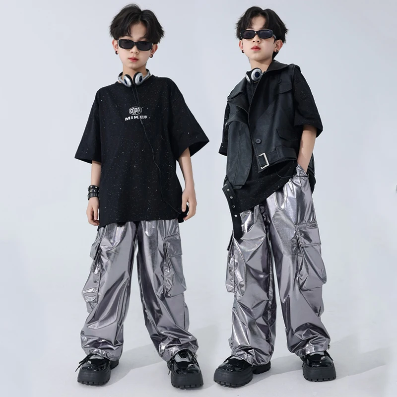 Tech Stijl Ballroom Danskleding Voor Jongens Meisjes Jazz Dans Kostuums Kids Cool Hiphop Kleding Street Dancewear Dwy9962