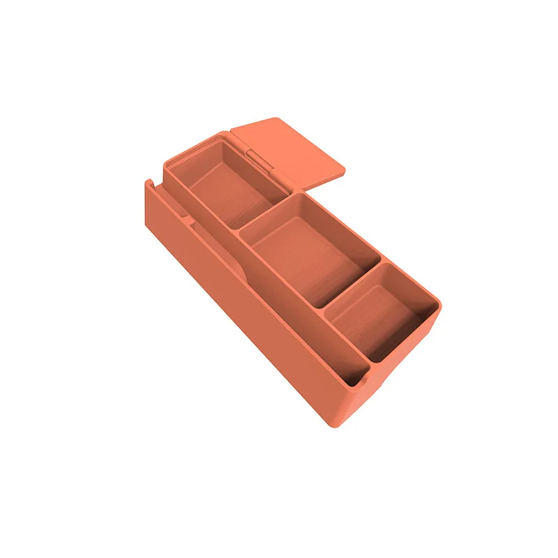 Suitable for WEY V9X Central Control Navigation Screen Rear Storage Box Mobile Phone Storage Box ETC Bracket Accessories 5