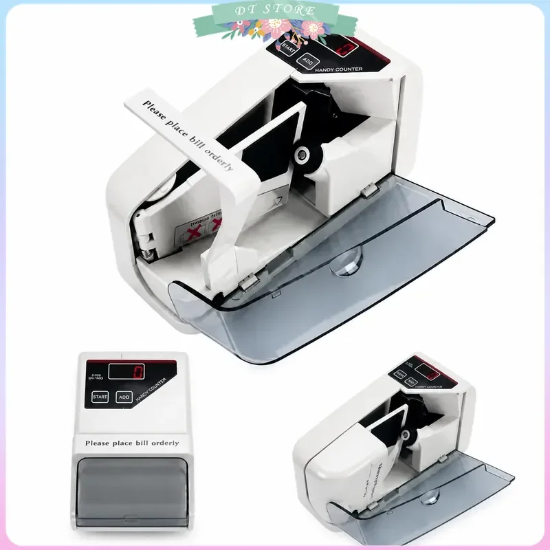 Mini Portable Bill Counter LED Display Battery Powered Cash Banknote Currency Counting Machine Money Counter Device
