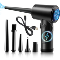 Compressed Air Duster Cordless Dust Blower Rechargeable Blow and Suck Vacuum Cleaner Electric For Computer Keyboard Sofa ﻿