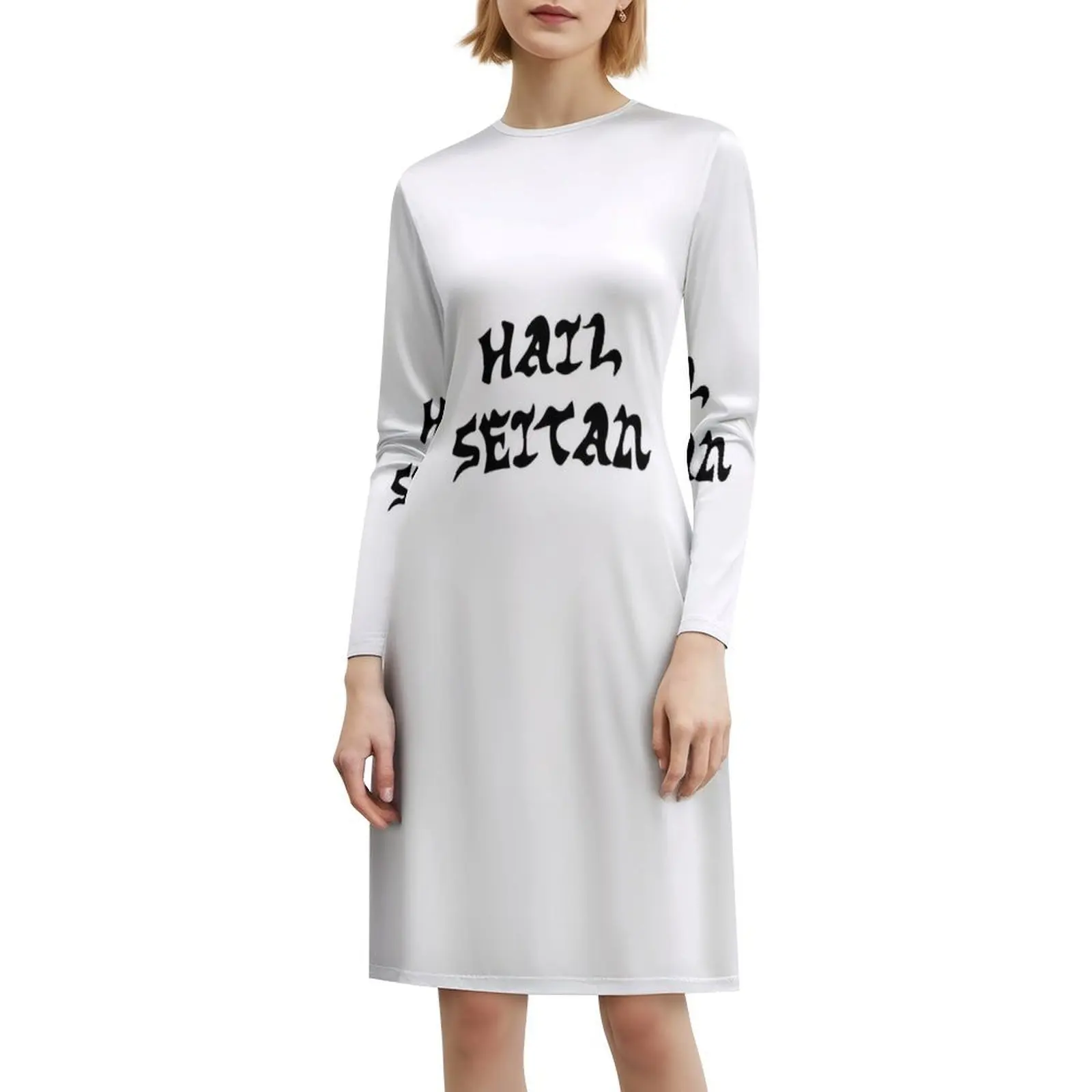 فستان حفلات نسائي من Hail Seitan ملابس خروج عصرية مطبوعة ملابس النادي للإناث Seitan Hail Hail Seitan Tofu نباتي أنثى #6