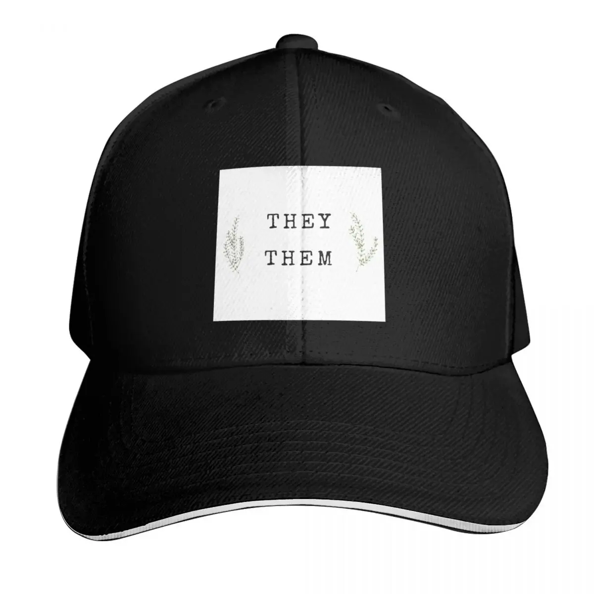 

They Them Pronouns (Plant) Baseball Cap Golf Wear Luxury Hat hats for men Uv Protection Solar Hat Mens Tennis Women's
