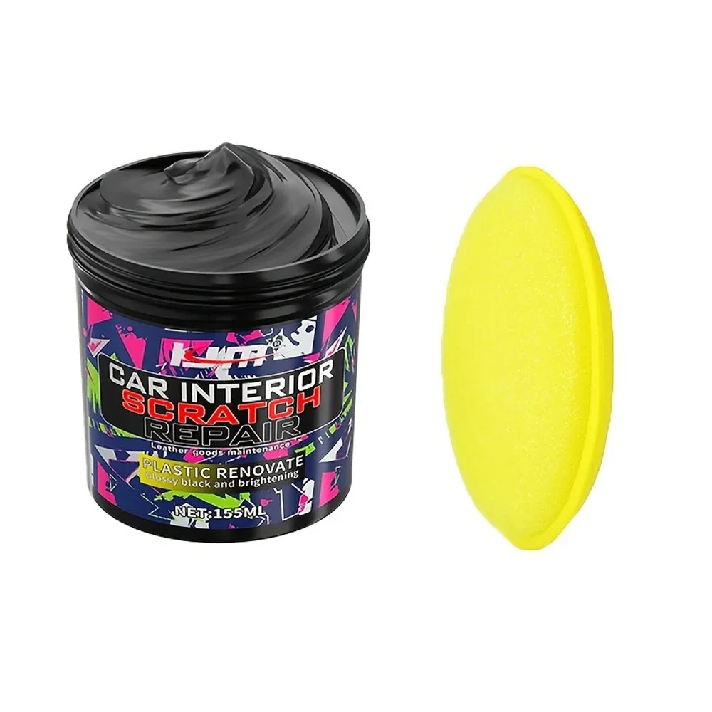 แว็กซ์ฟื้นฟูพลาสติกภายในรถยนต์ KJM สีดำเงา ให้ความเงางามยาวนาน ปกป้องและเพิ่มความเงางามให้พลาสติกทั้งภายในและภายนอกรถยนต์