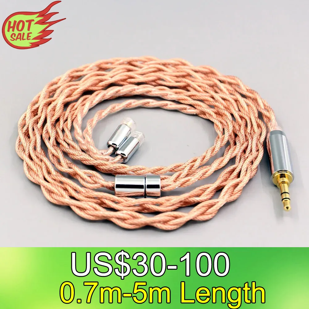 

LN007759 Graphene 7N OCC Shielding Coaxial Mixed Earphone Cable For Sennheiser IE8 IE8i IE80 IE80s Metal Pin