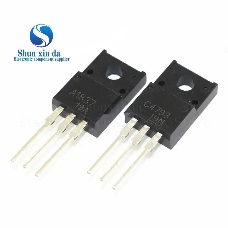20PCS/Lot A1837 C4793 TO220 Plastic-sealed driving tube power amplifier Paired transistor 2SA1837 2SC4793 TO-220 original import