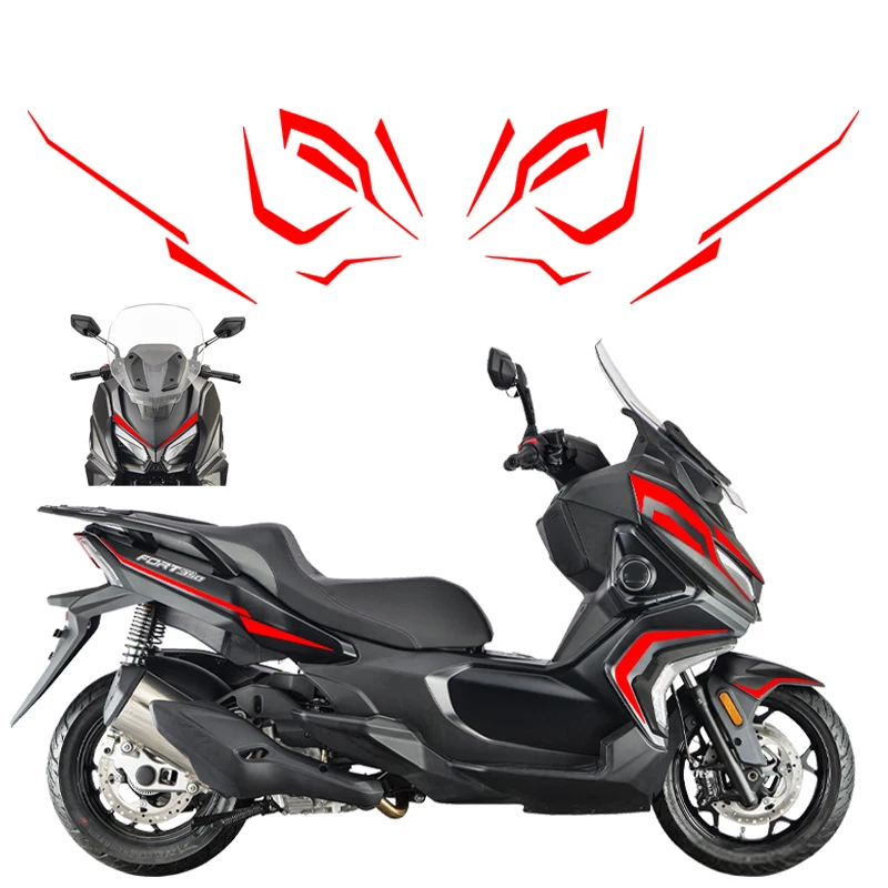 Motorcycle Modification Body Decals Protector Sticker Print Decorative Stickers For QJMOTOR QJmotor FORT350 FORT 350 QJ350ADV