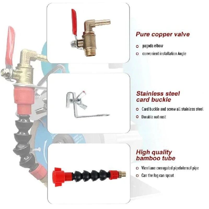 Water Sprayer Reduce Dust for Grinder Perfect for DIY Project and Home Renovation for Construction Stone Workshops