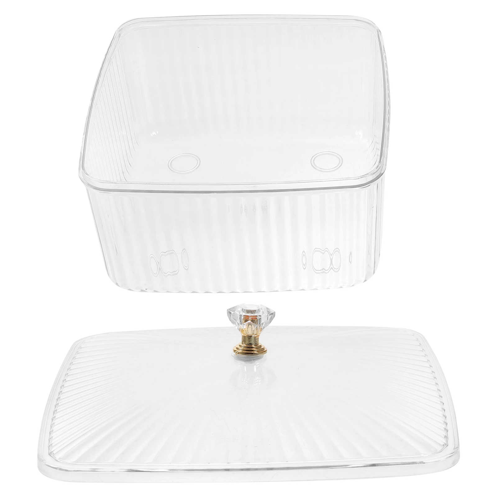 

Transparent Storage Boxes Wide Mouth Containers Snacks Dried Fruits Nuts Rice Flour Beans Kitchen ganizer Fruit Tray Lid